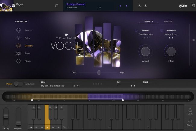 uJAM - Virtual Pianist Vogue