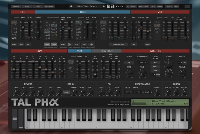 Togu Ses Hattı - TAL-Pha 1.1.8 VSTi, VSTi3, AAX, AU x64