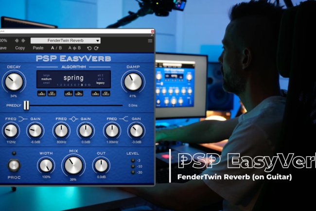 PSPaudioware - PSP EasyVerb v2.0.0 VST, VST3, AAX x64