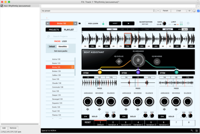 Accusonus – Rhythmiq 1.0.7 + Monolithic, Pulse Digger EXPANSIONS (VSTi, VSTi3, AAX, AUi) [OSX x64]