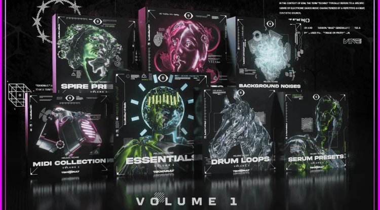 Teknovault - Melodic Techno Bundle Vol.1 (MiDi, MP3, WAV, Serum Presets, Vital Presets, Spire Presets)