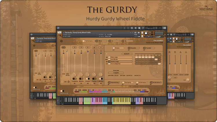 Insanity Samples - The Gurdy Hurdy Gurdy Wheel Fiddle (KONTAKT)