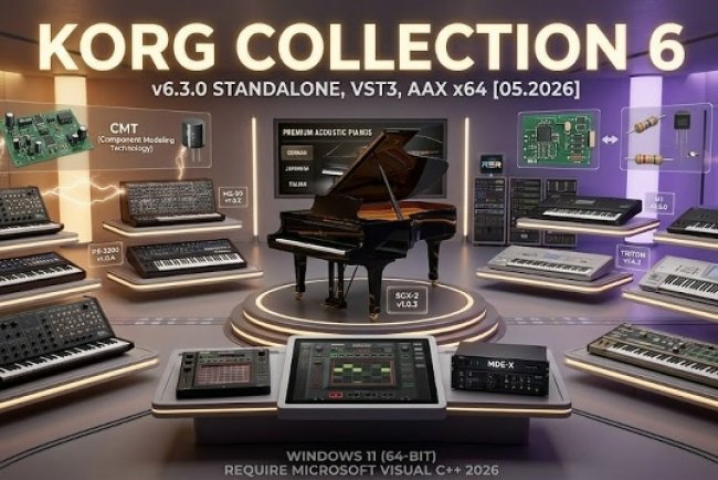 KORG - Collection 6 v6.3.0 STANDALONE, VSTi3, AAX x64 +Factory Data [05.2026]